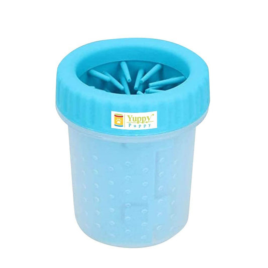 Puppy Portable Dog Paw Cleaner Cup (Small) | Soft Silicone Bristle Pet
